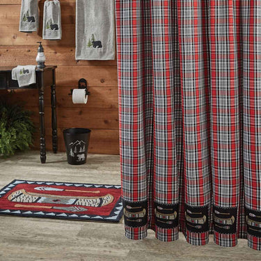 Wilderness Canoe Patch Shower Curtain 72